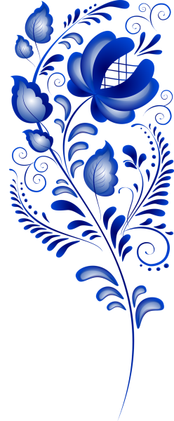 Орнаментальная стилистика Гжель