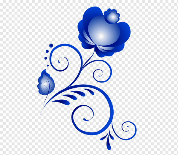 Гжельская роспись птица