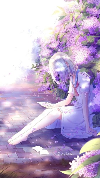 Мику Хатсуне под сакурой