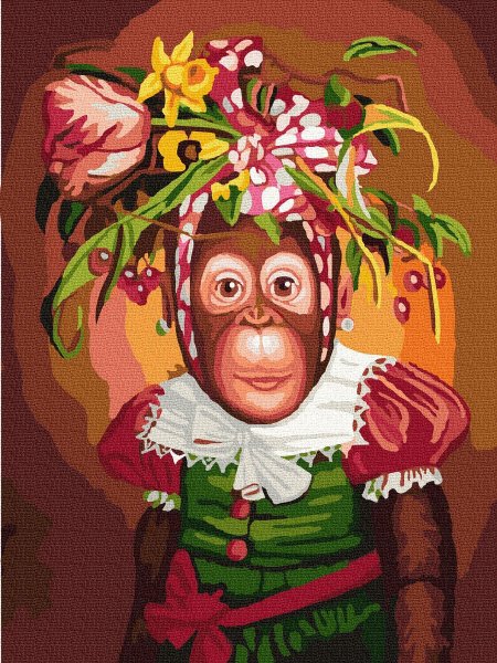 Обезьянка с цветочком