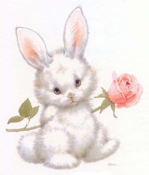 Акварельный зайчик