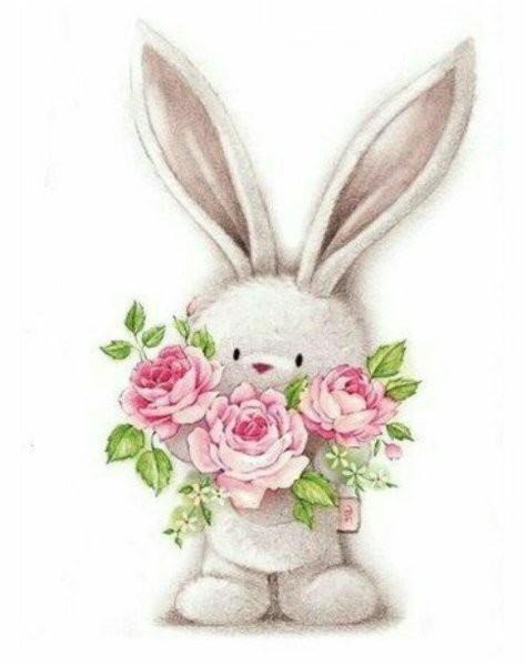 Зверюшки с цветами