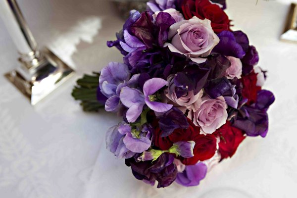 Букет "фиолетово-зеленый"