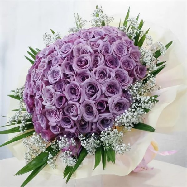 Розово фиолетовый букет