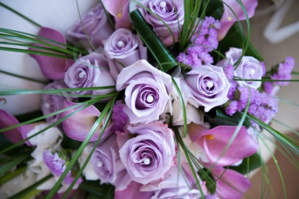 Розово фиолетовый букет