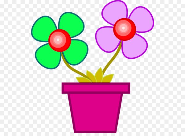 Цветочный горшок для вырезания