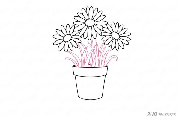 Мультяшные горшки для цветов