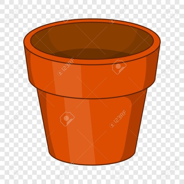 Горшок для цветов раскраска