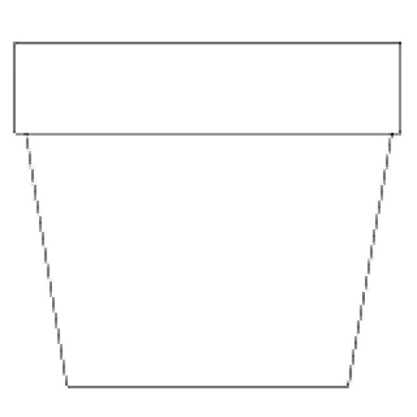 Горшок для цветов раскраска