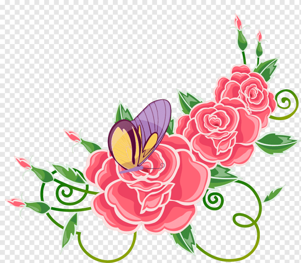 Красивые цветные цветы узоры