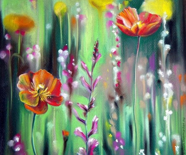 Художница сухая пастель Плаксина