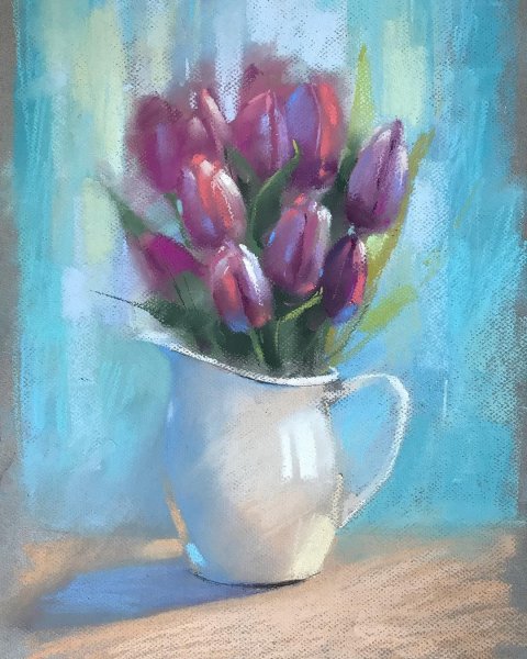 Тюльпаны живопись Скрипченко