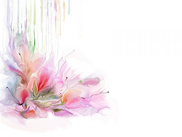 Акварельный цветочный фон