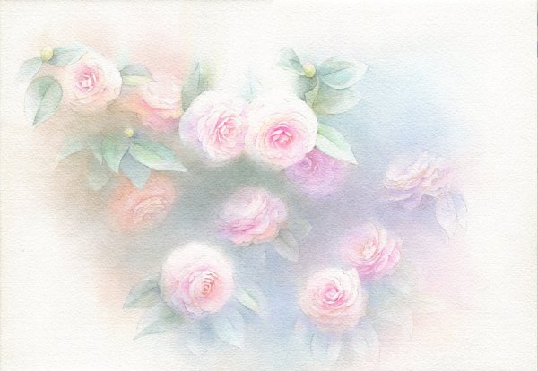 Нежные Акварельные цветы