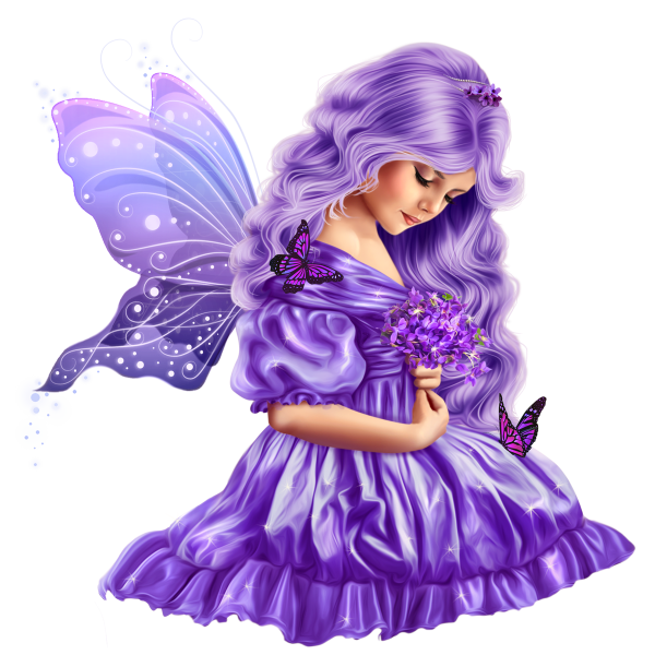 Силуэт девушки в розовом платье