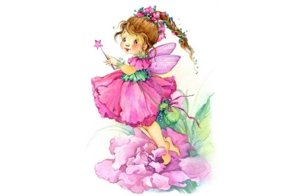 Фея на прозрачном фоне