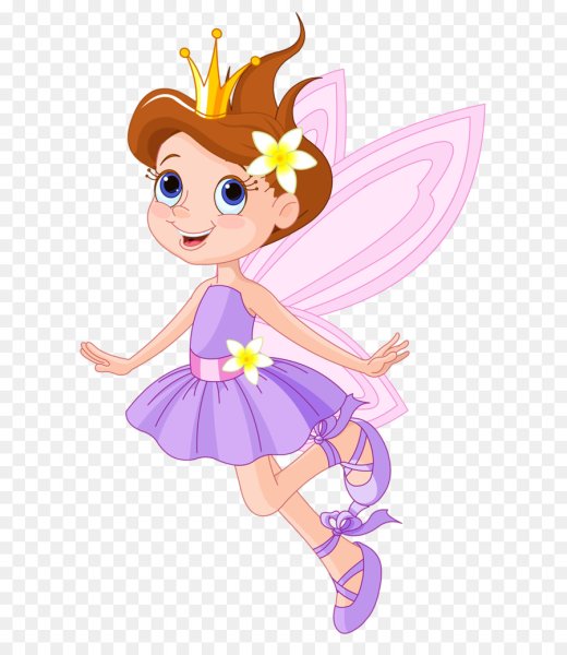 Феечка на фоне цветов