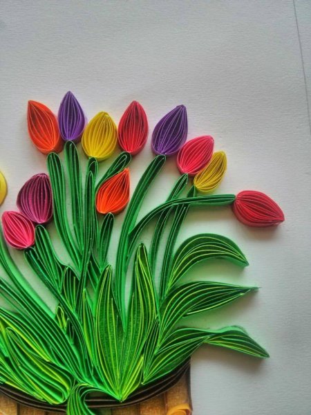 Поделка весенние цветы