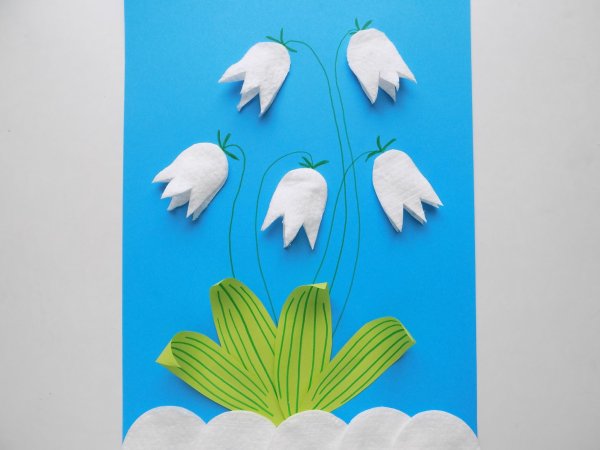 Аппликации Подснежник