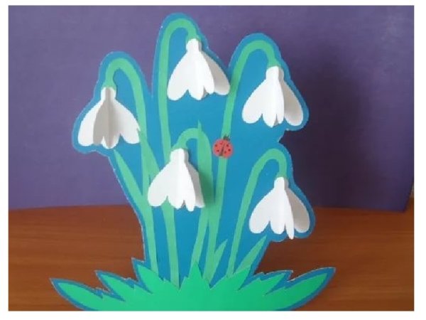 Аппликации Подснежник