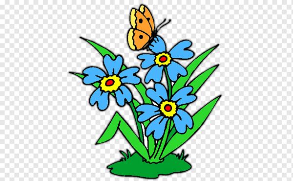 Красивые мультяшные цветы