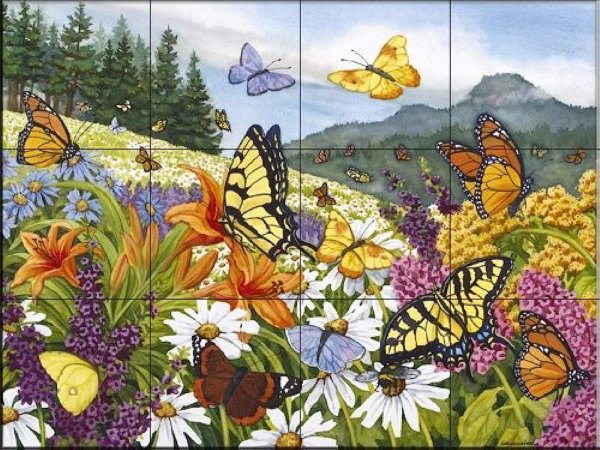 Цветочный луг с насекомыми