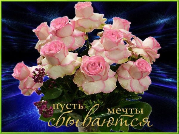 Открытка пусть мечты сбываются