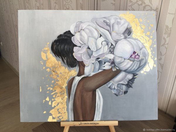 Девушка в розовом рисунок