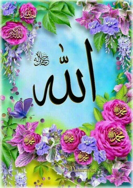 Аллах и цветок