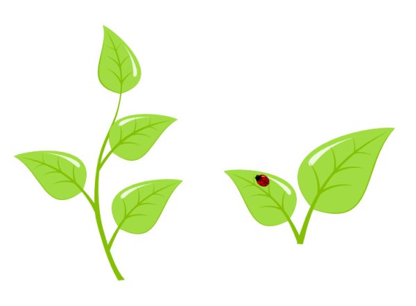 Стебель с листиками