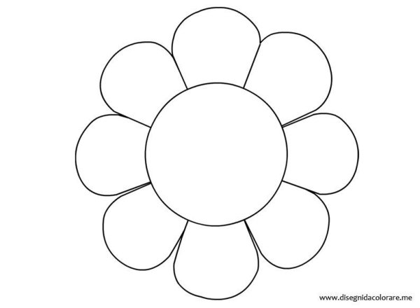 Ромашка трафарет для вырезания