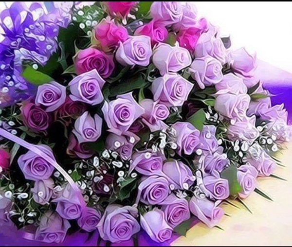 Красивый букет для подружки