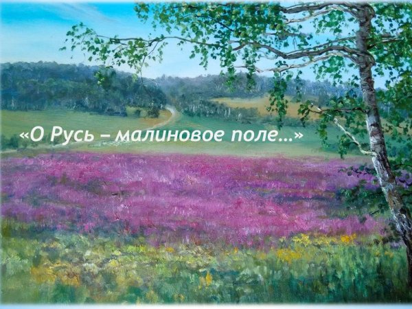 Малиновое поле Есенин