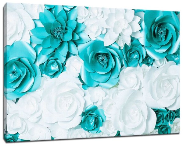 Цветы бирюзового цвета