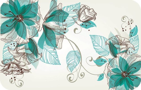 Бирюзовый узор