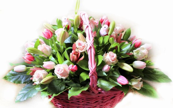 Красивый весенний букет