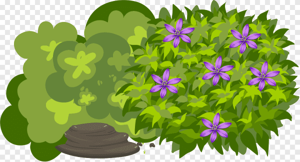 Кусты мультяшные