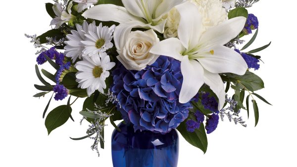 Красивый букет на белом фоне