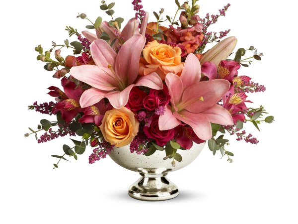 Необычные букеты на прозрачном фоне