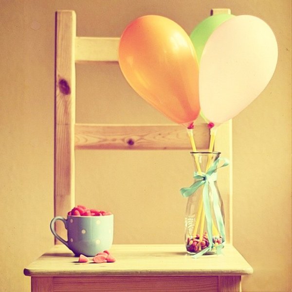 Утро с воздушными шарами