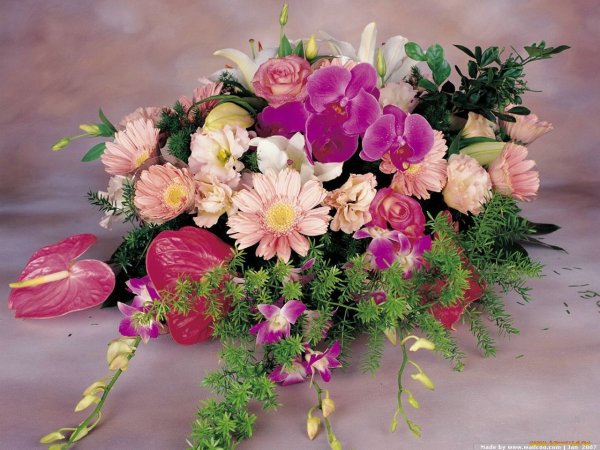 Букет цветов «день рождение»