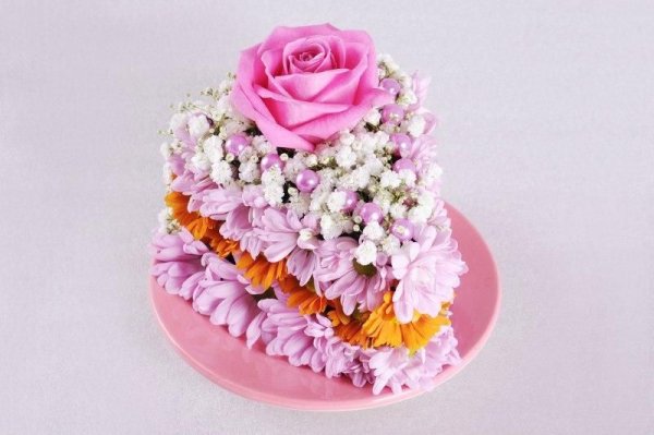 Торт из цветов