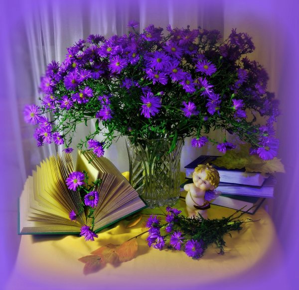 Цветы с пожеланиями
