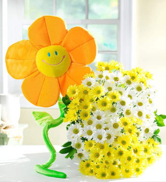 Собачка с цветочком