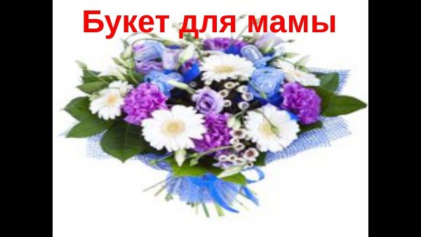 Букет цветов на белом фоне