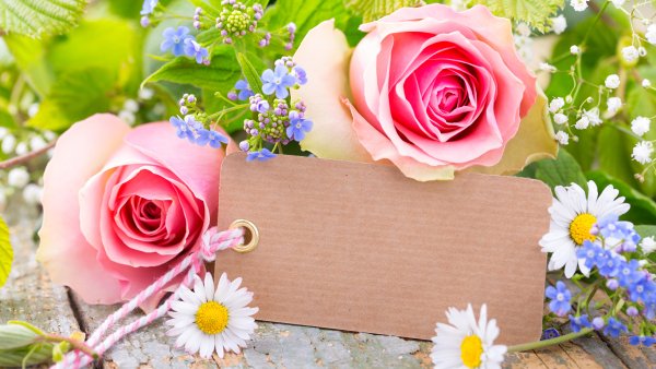 Шикарные букеты с пожеланиями