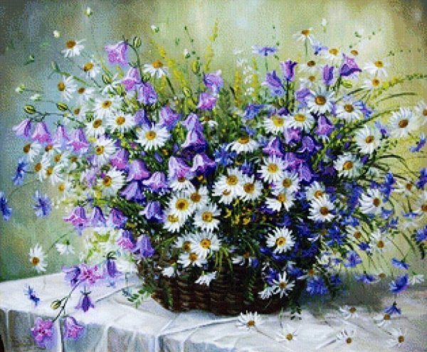 Нежный букет полевых цветов