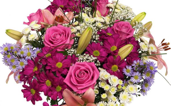 Букет цветов открытка