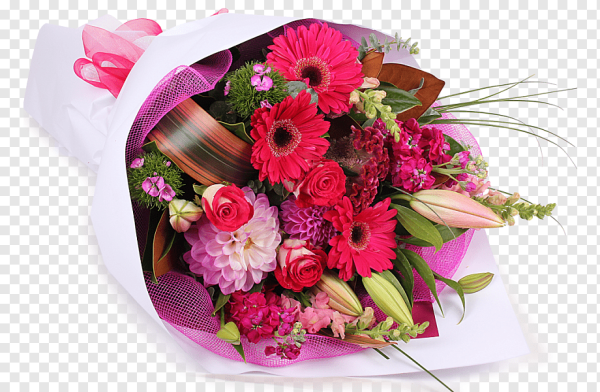 Нежный букет на белом фоне