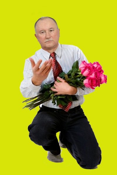 Путин с цветами